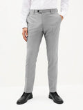 Grey Skinny Fit Stretch Smart Trousers